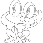 Froakie Pokemon Coloring Pages