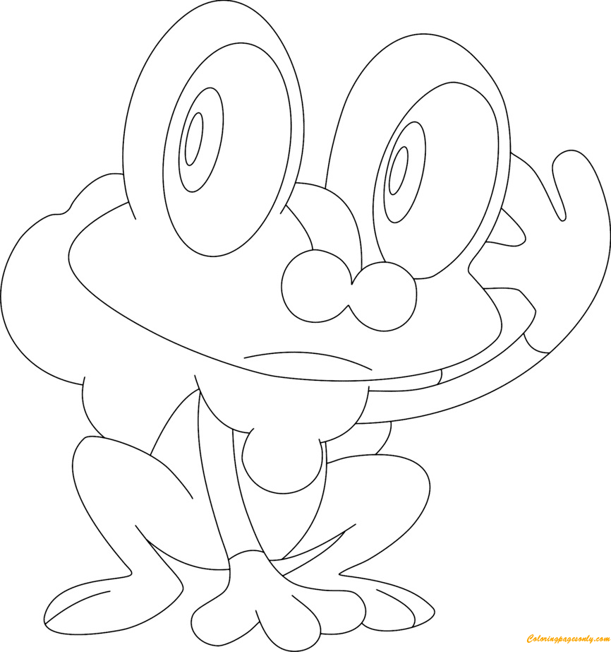 Pokemon Froggy Coloring Pages 6