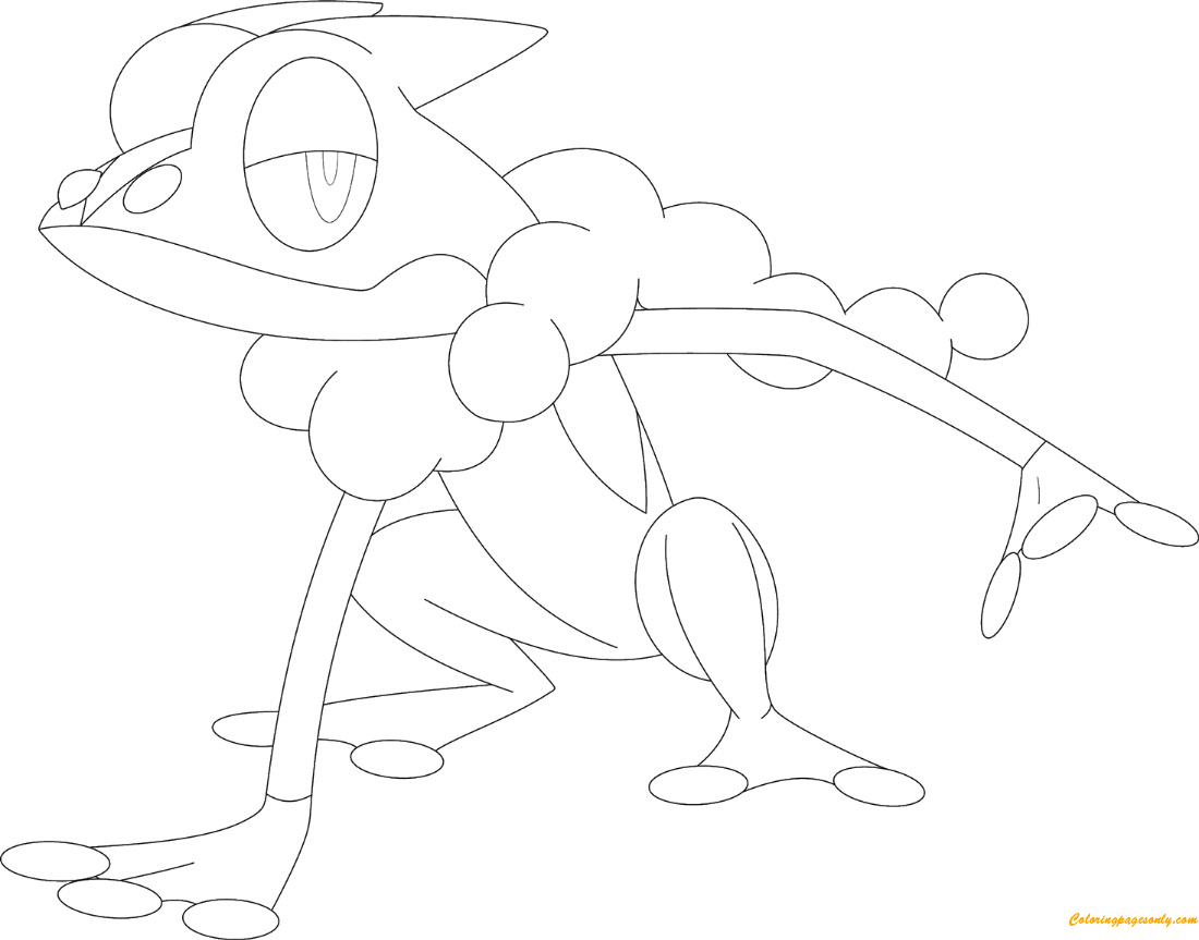 frogadier coloring page ideas pokemon