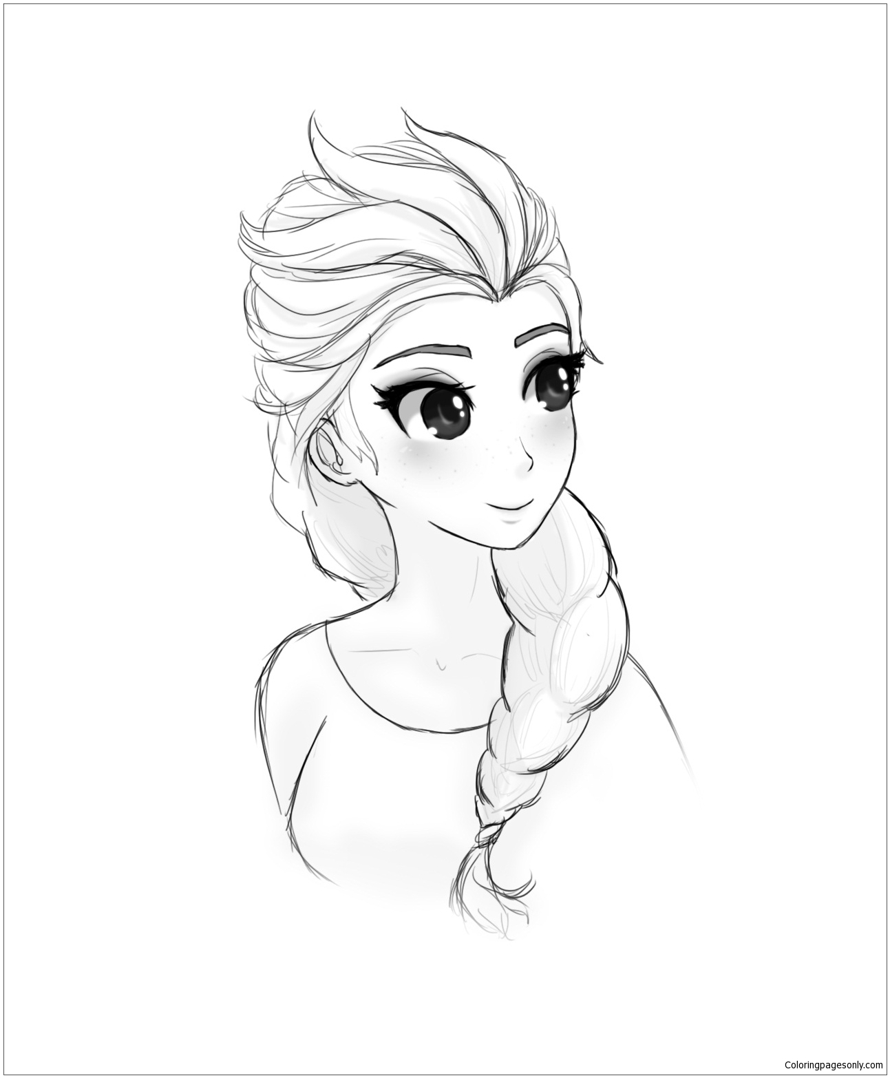 9200 Collections Elsa Cartoon Coloring Pages  Best HD