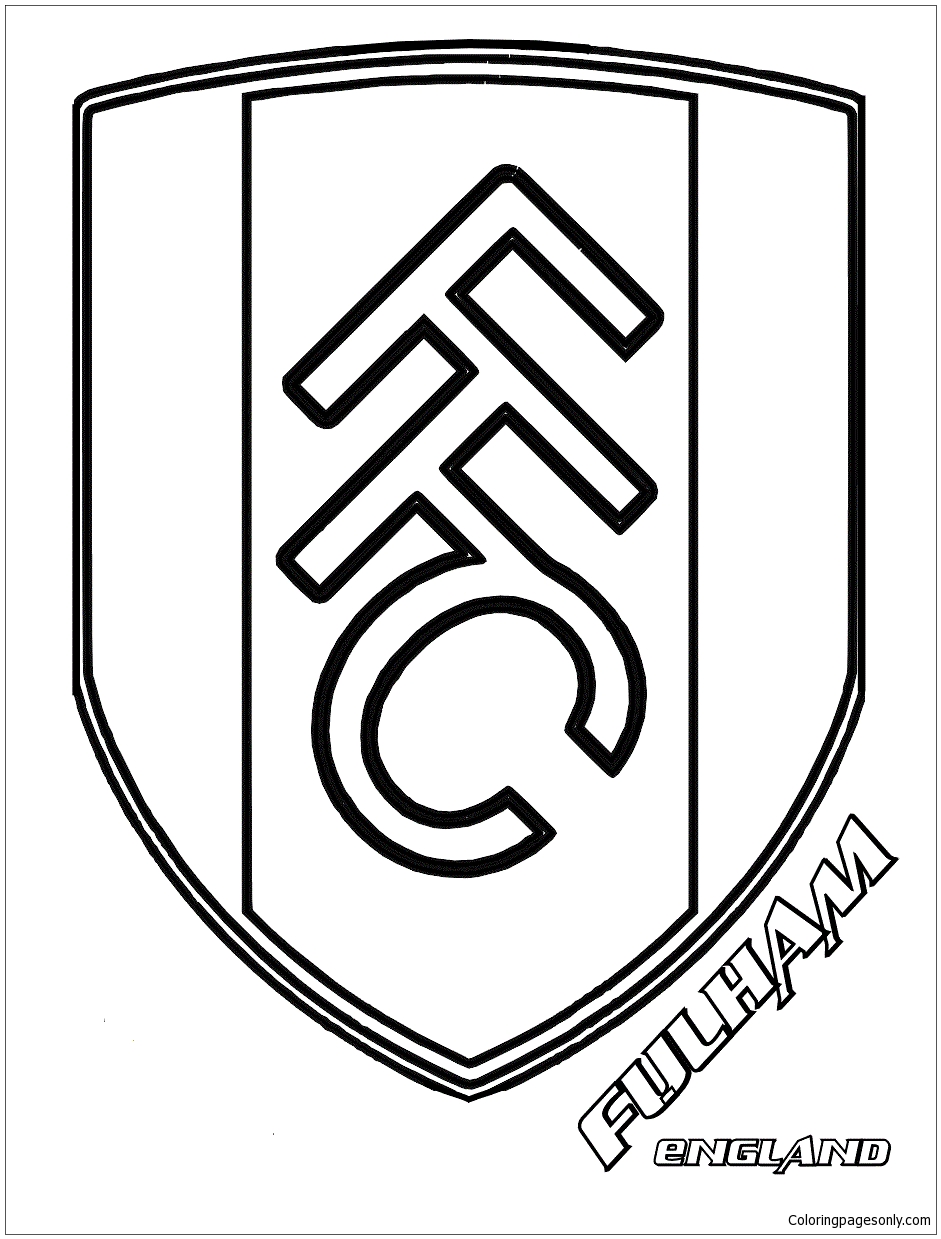 Fulham FC uit de Engelse Premier League-teamlogo's