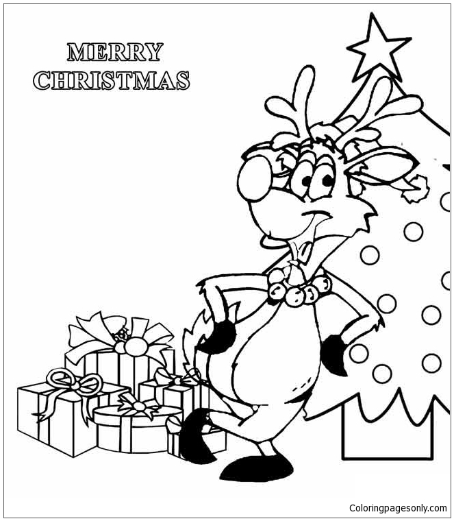 Funny Christmas Coloring Pages