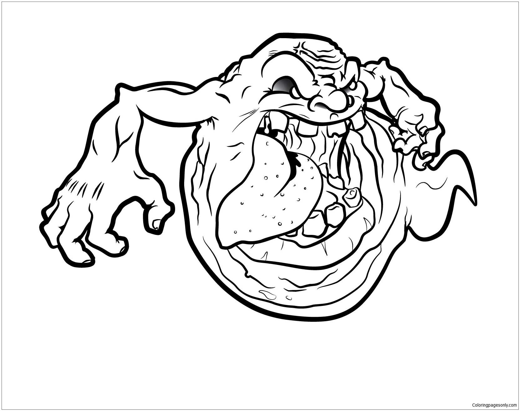 Funny Ghost Coloring Pages