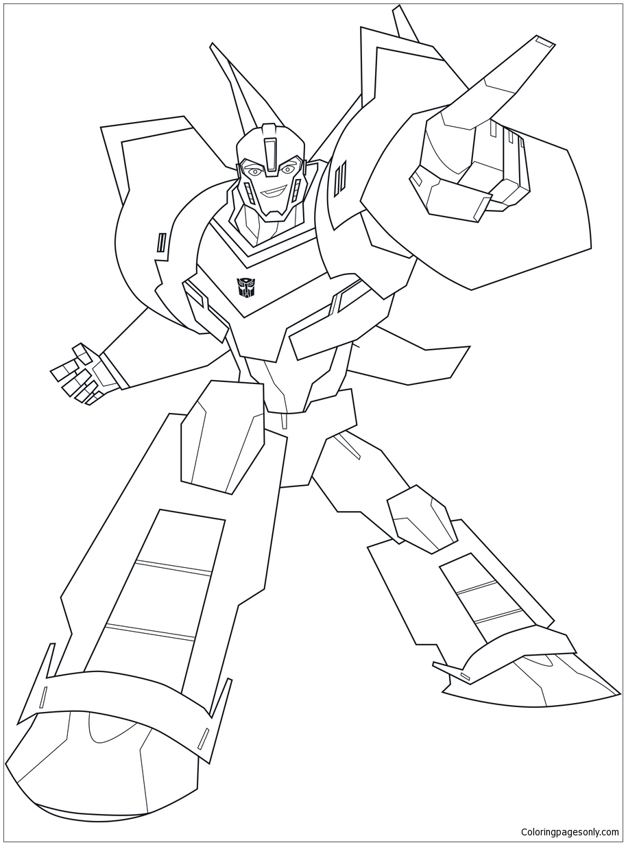 Funny Transformers Bumblebee Coloring Pages