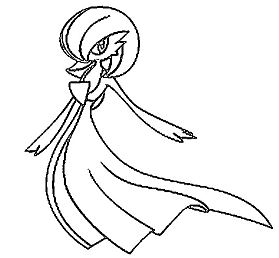 Gardevoir Coloring Page