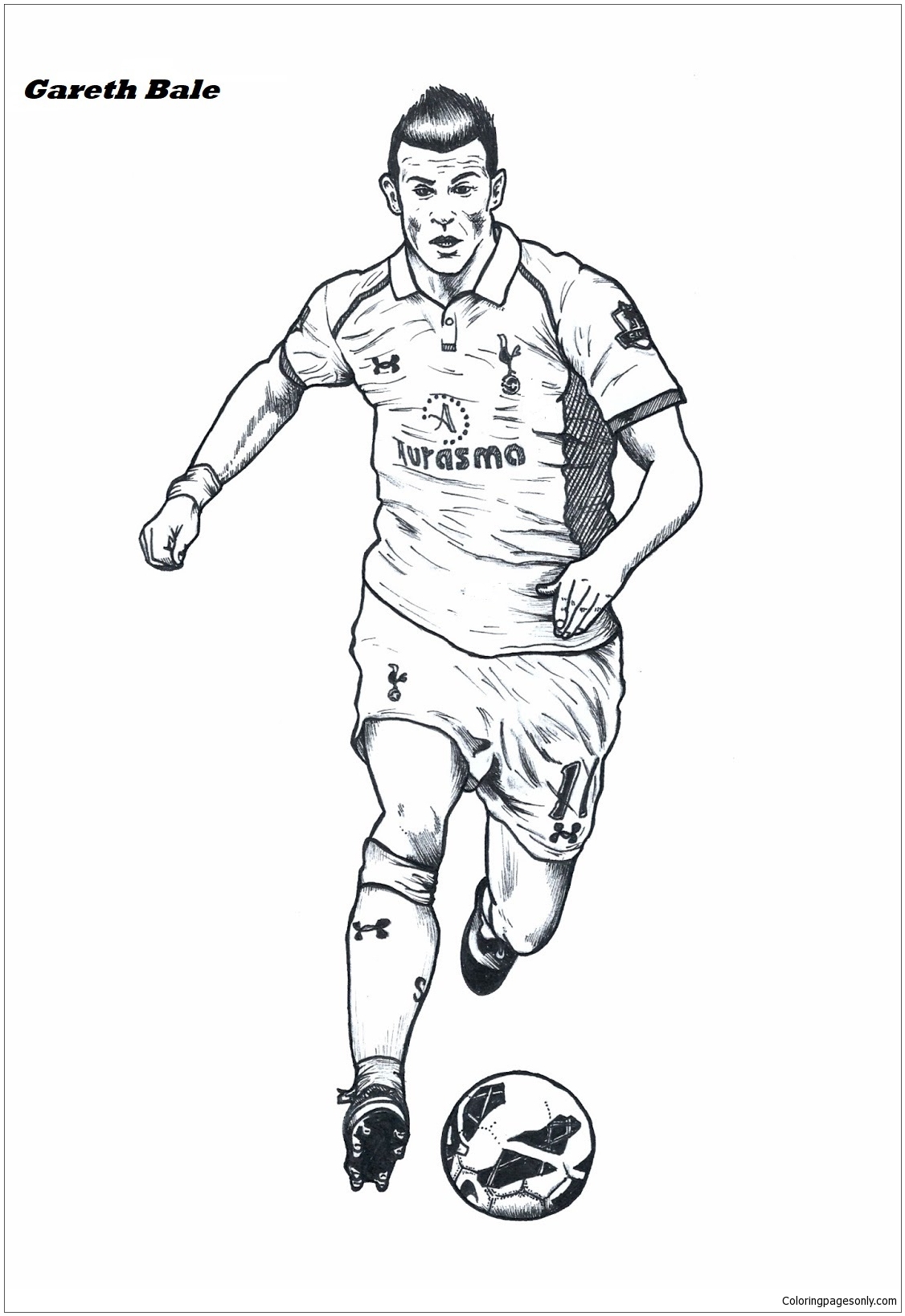 Gareth Bale-imagem 2 Página para Colorir