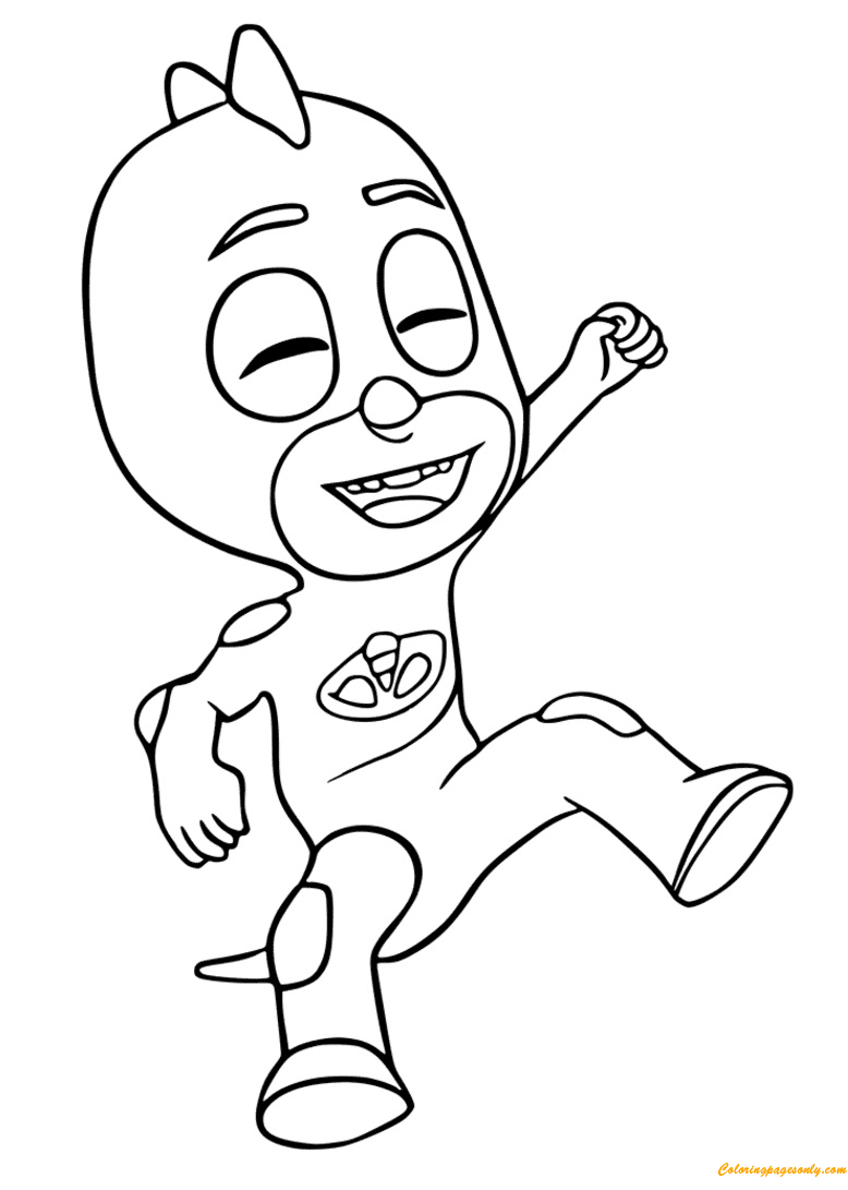 Gecko From PJ Masks Coloring Page - Free Printable Coloring Pages