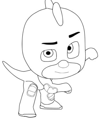 Gekko From PJ Masks Coloring Pages