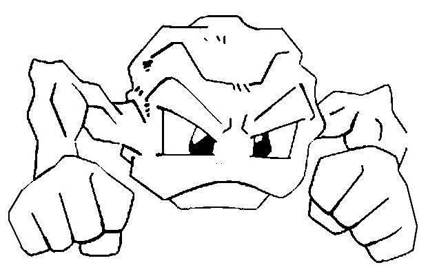 Geodude Pokemon Coloring Pages