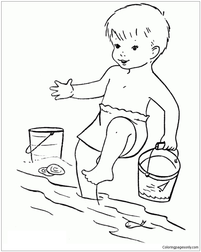 Раскраски на тему вода для детей