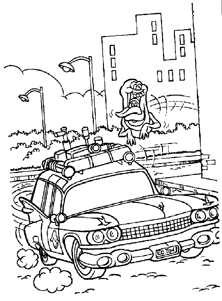 Fear Ghostbusters Coloring Page