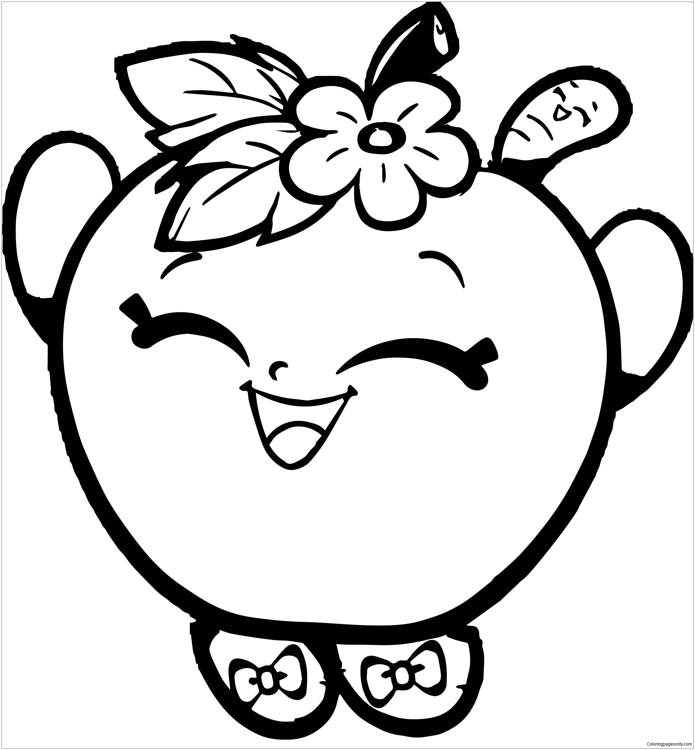 Download Girls Shopkins Apple Coloring Page - Free Coloring Pages ...