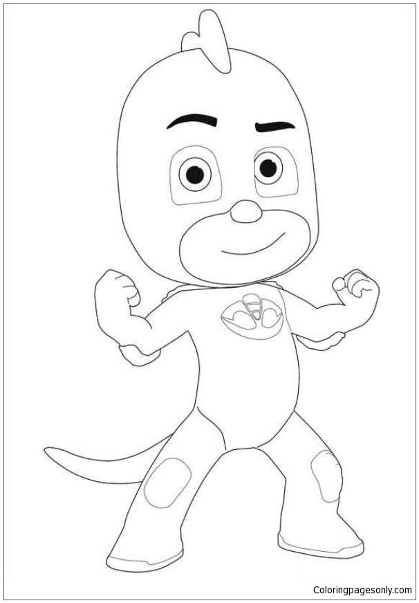 Gluglu Mega Muscles From Pj Masks Coloring Pages