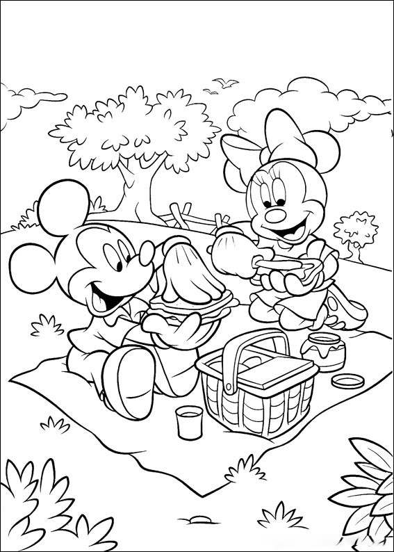 Go To Picnic Coloring Pages
