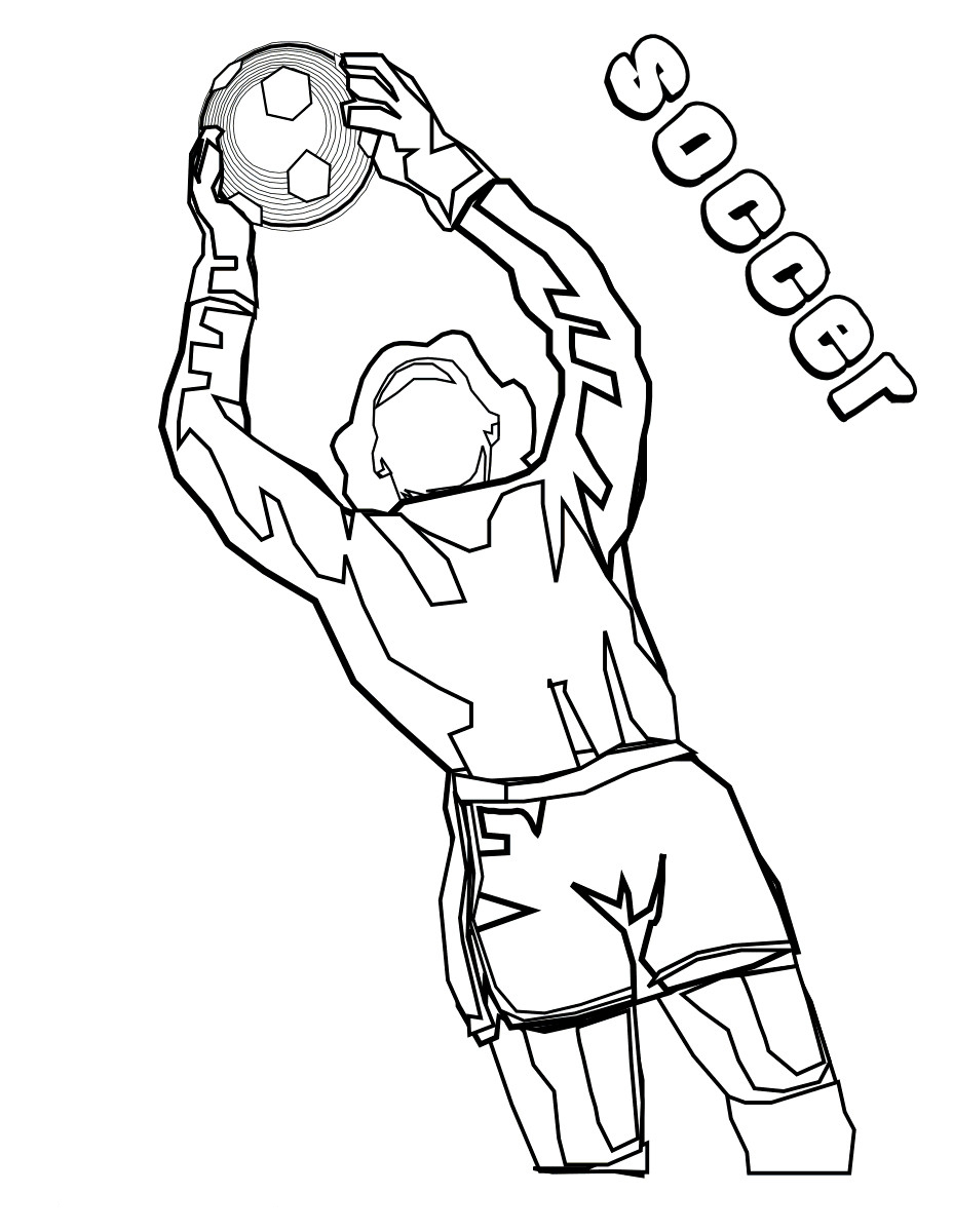Goalkeeper Coloring Page