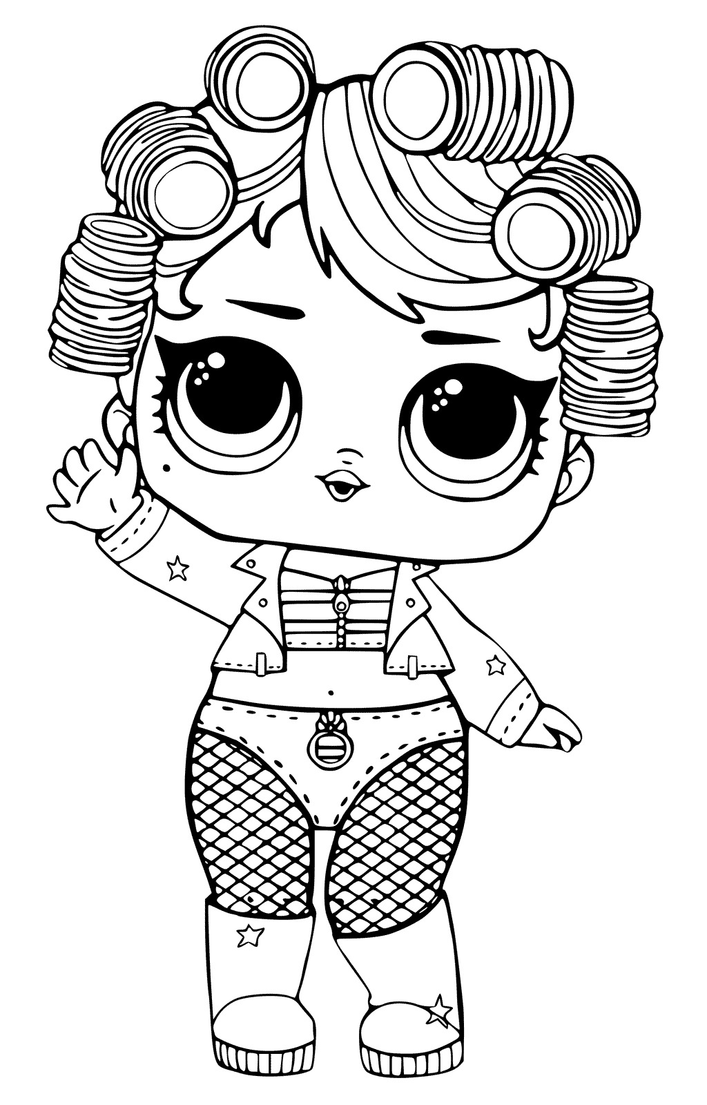 Lol Suprise Doll Goo Goo Queen Coloring Pages