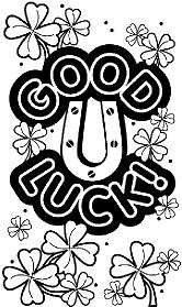 Good Luck Shamrocks Coloring Pages