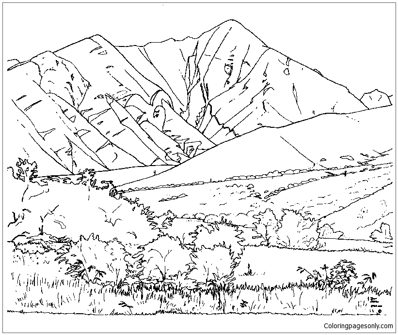 Good Mountain Coloring Pages