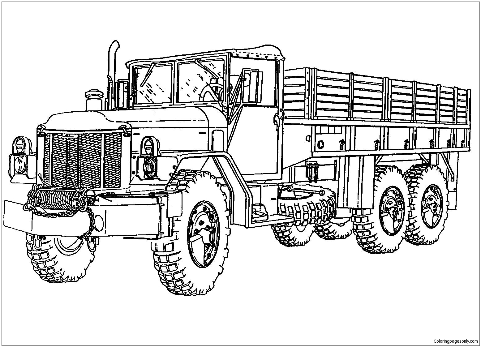 Good Semi Truck Coloring Pages