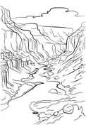 Grand Canyon Coloring Pages