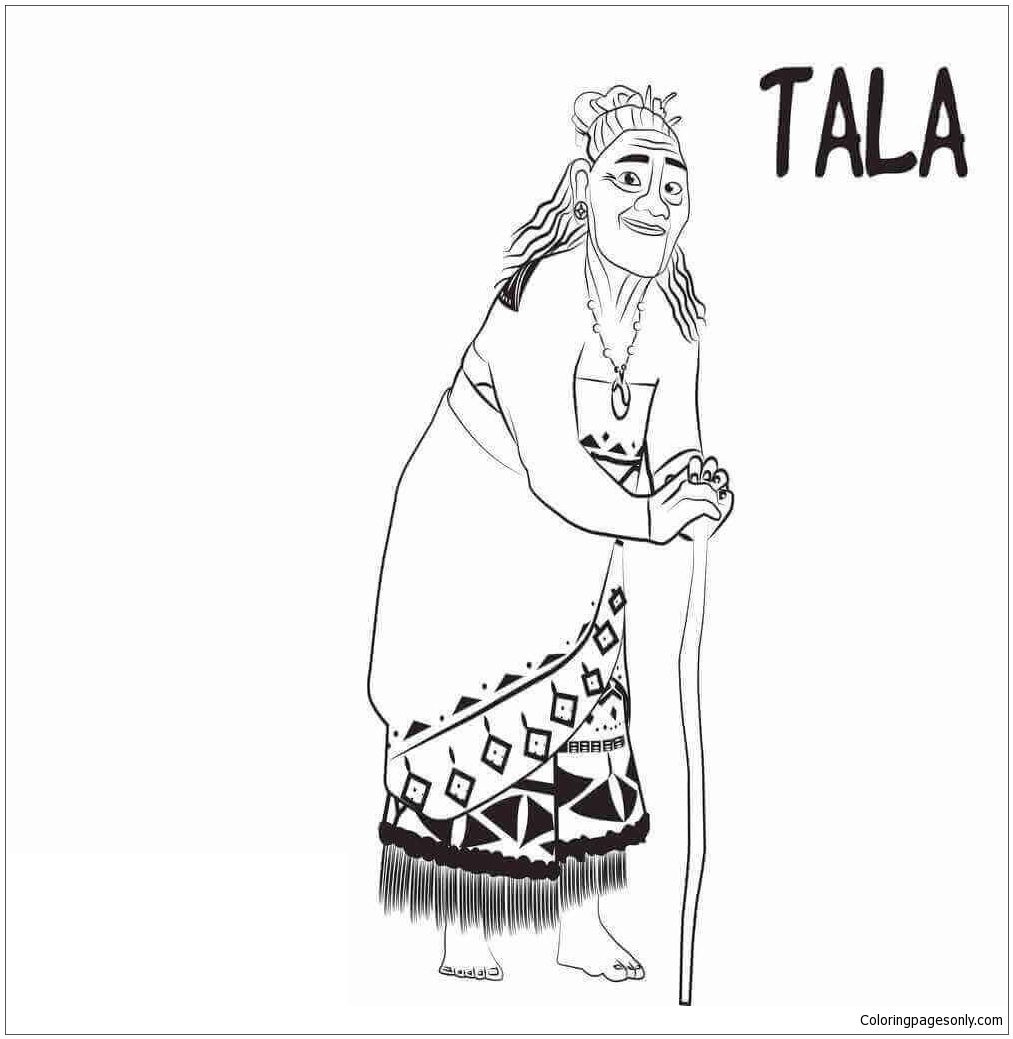 Grandma Tala Coloring Pages