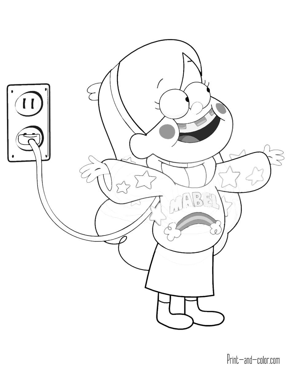 Happy Mabel Coloring Pages