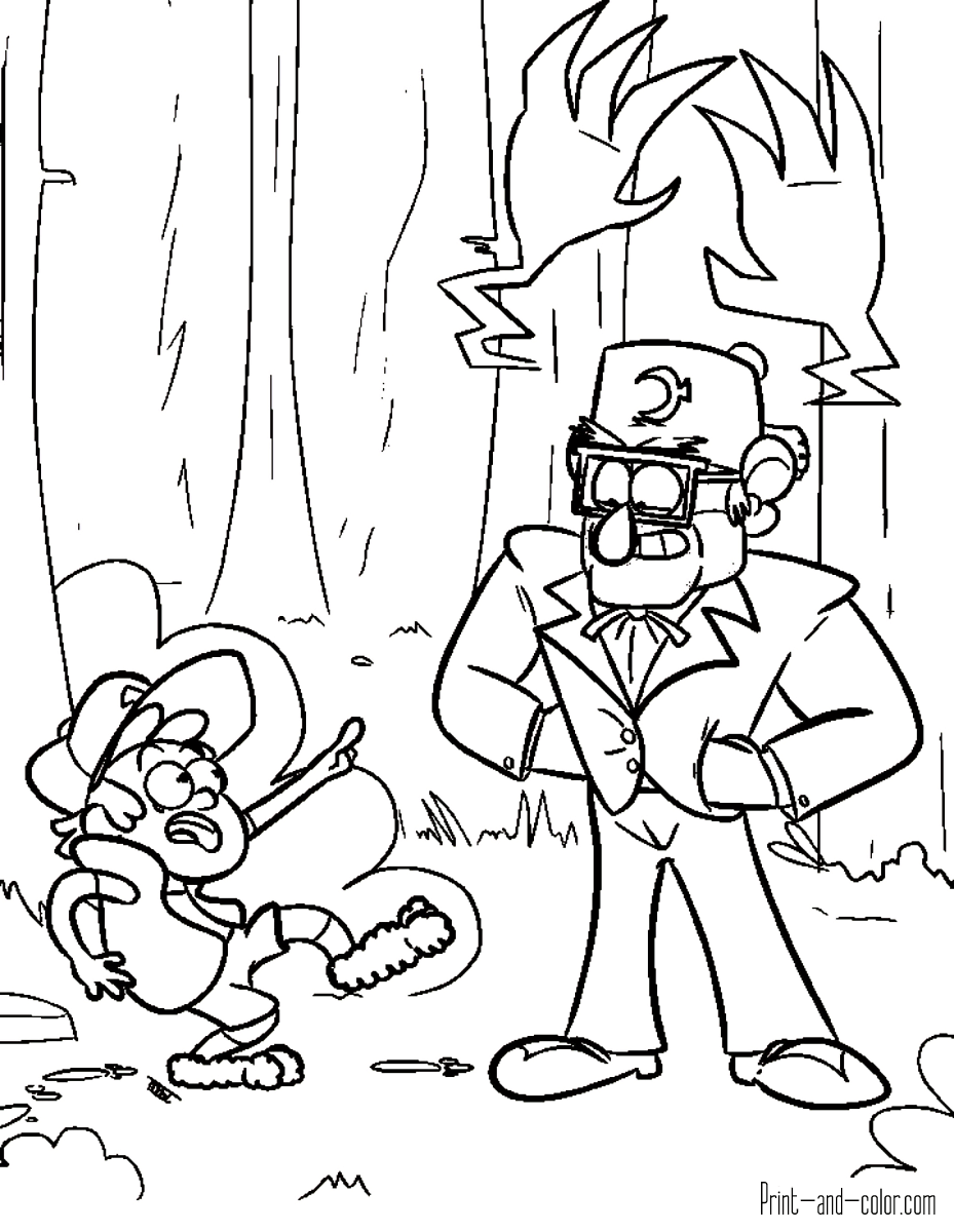 Free Gravity Falls Coloring Page