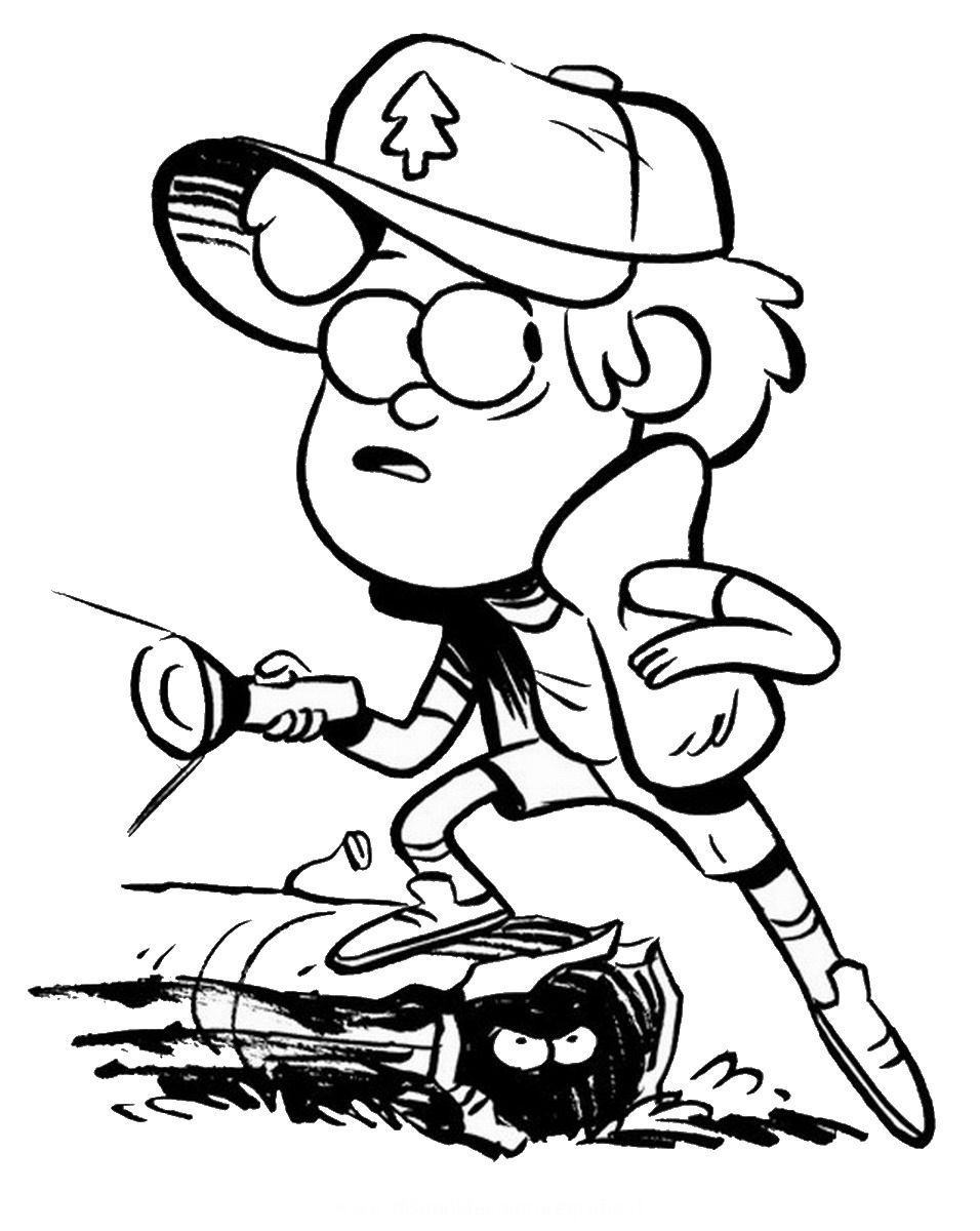 Gravity Falls Dipper Coloring Pages