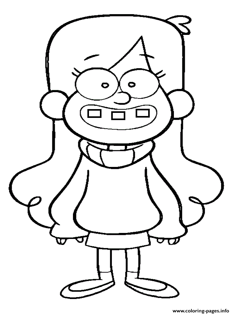 Gravity falls mabel Girl Coloring Pages