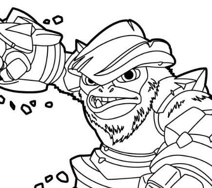 Grilla Drilla From Skylanders Coloring Pages