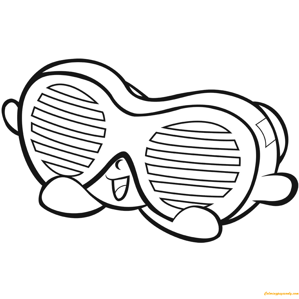 Groovy Glasses Shopkin Season 7 Coloring Pages - Toys and Dolls