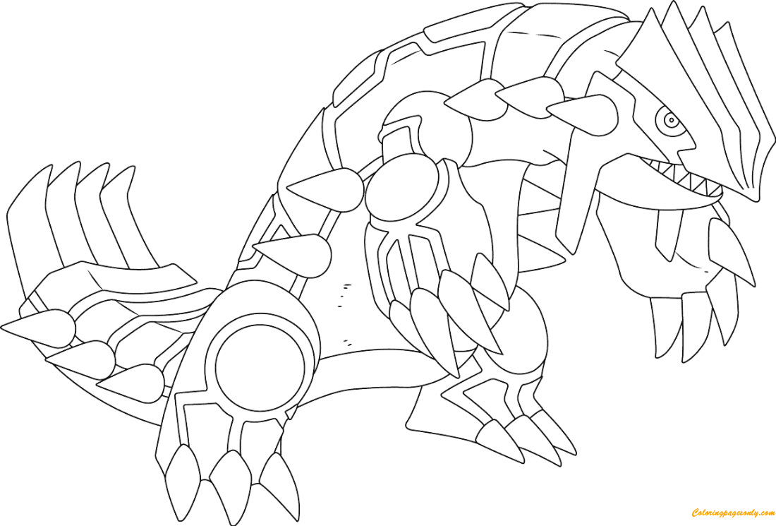 groudon coloring page online pokemon