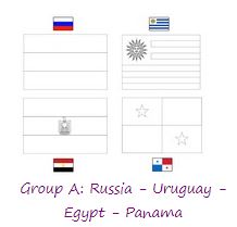 Group A World Cup 2018 Coloring Pages