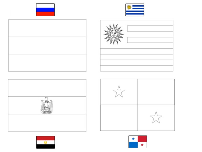 Grupo A Mundial 2018 de Banderas Mundial 2018