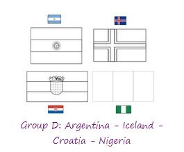 Group D World Cup 2018 Coloring Pages