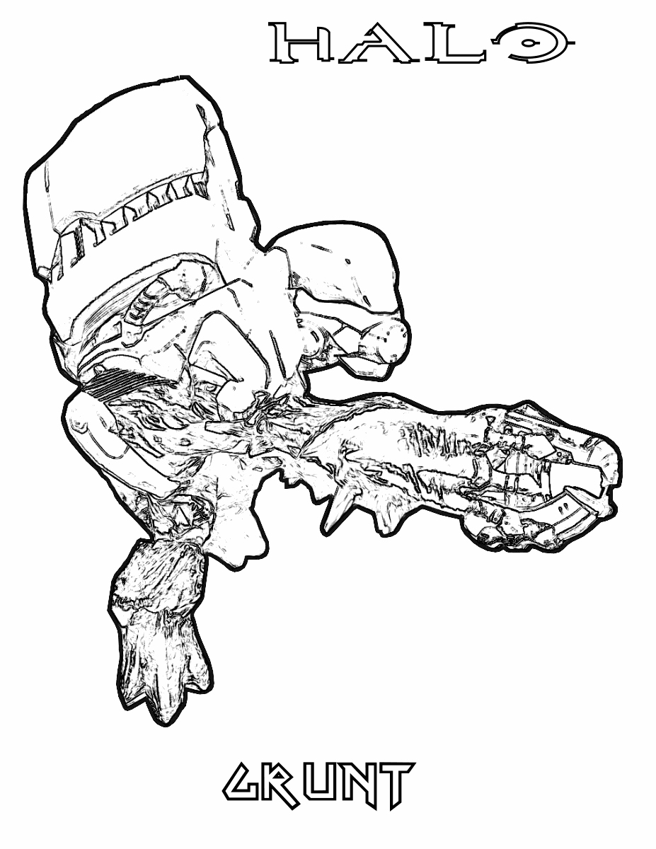 Grunt Coloring Page