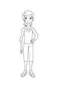 Gwen Has A Hand On Her Hip from Ben 10 Coloring Page