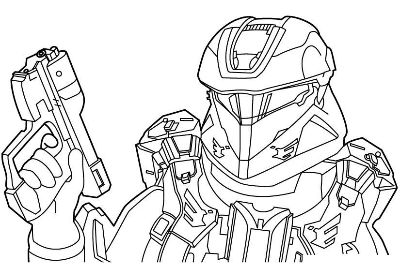 Download Halo Coloring Pages - ColoringPagesOnly.com Printable Crafts Color...
