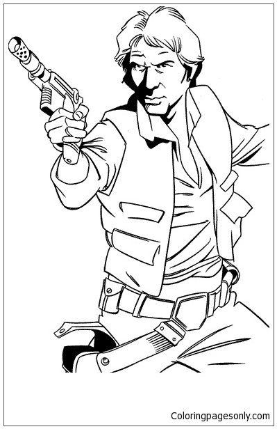 Download Han Solo captain of the millenium falcon Coloring Pages - Cartoons Coloring Pages - Free ...