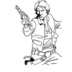 Han Solo Starwar Coloring Pages