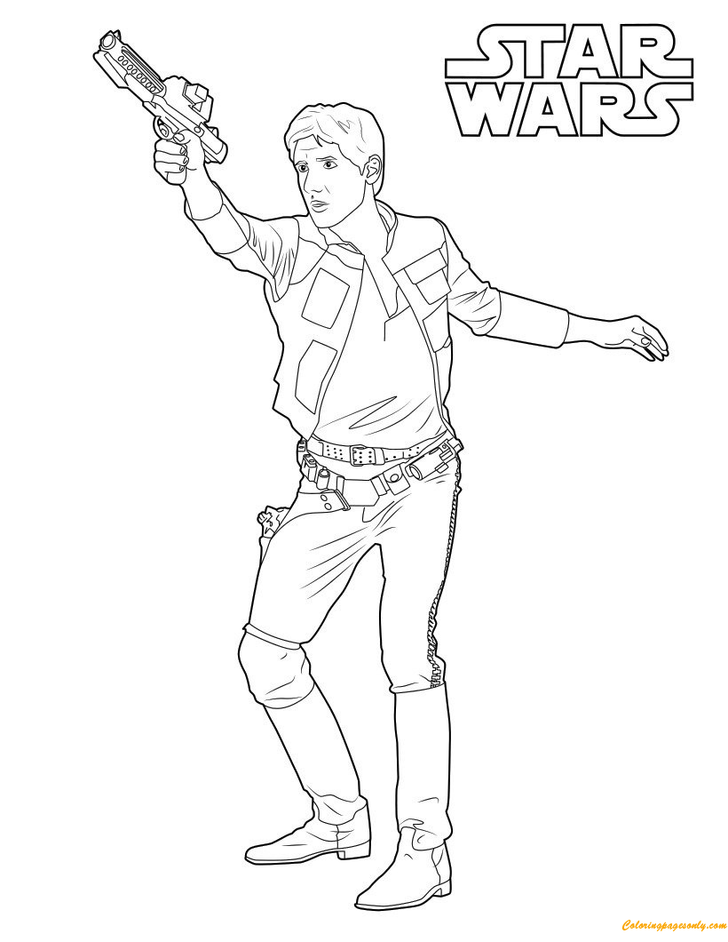 Han Solo Coloring Pages Cartoons Coloring Pages Free Printable Coloring Pages Online