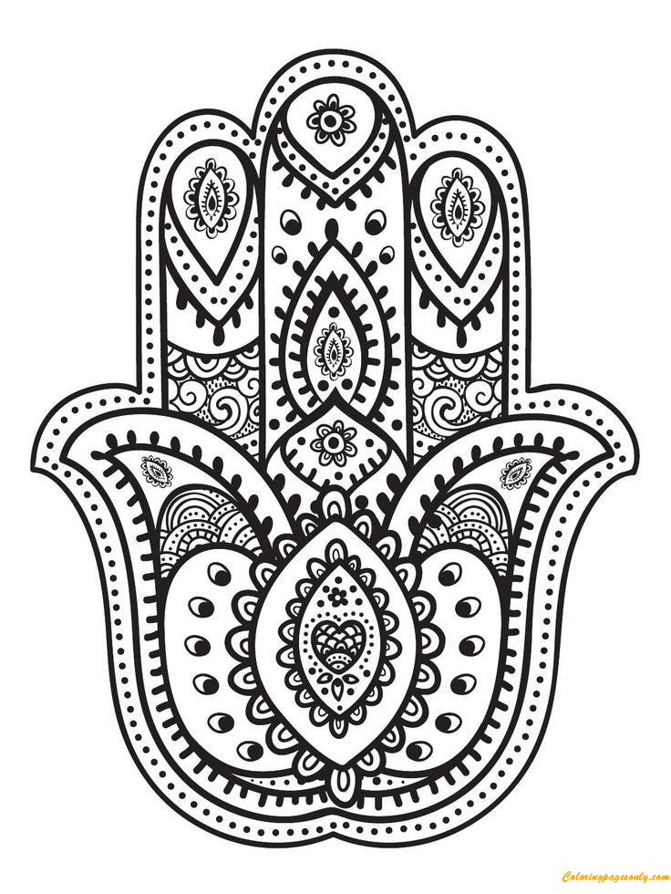 evil eye coloring pages