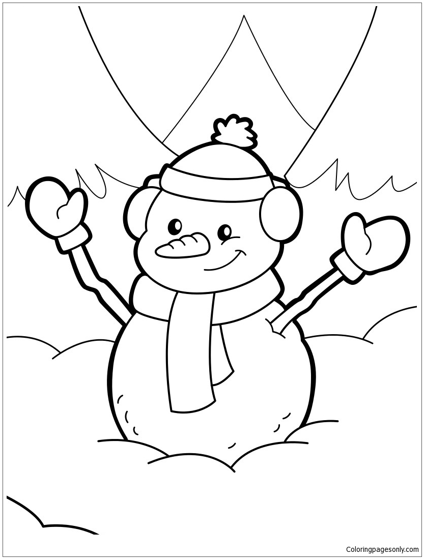 Download 155+ Snowmen For Christmas Eve Coloring Pages PNG PDF File