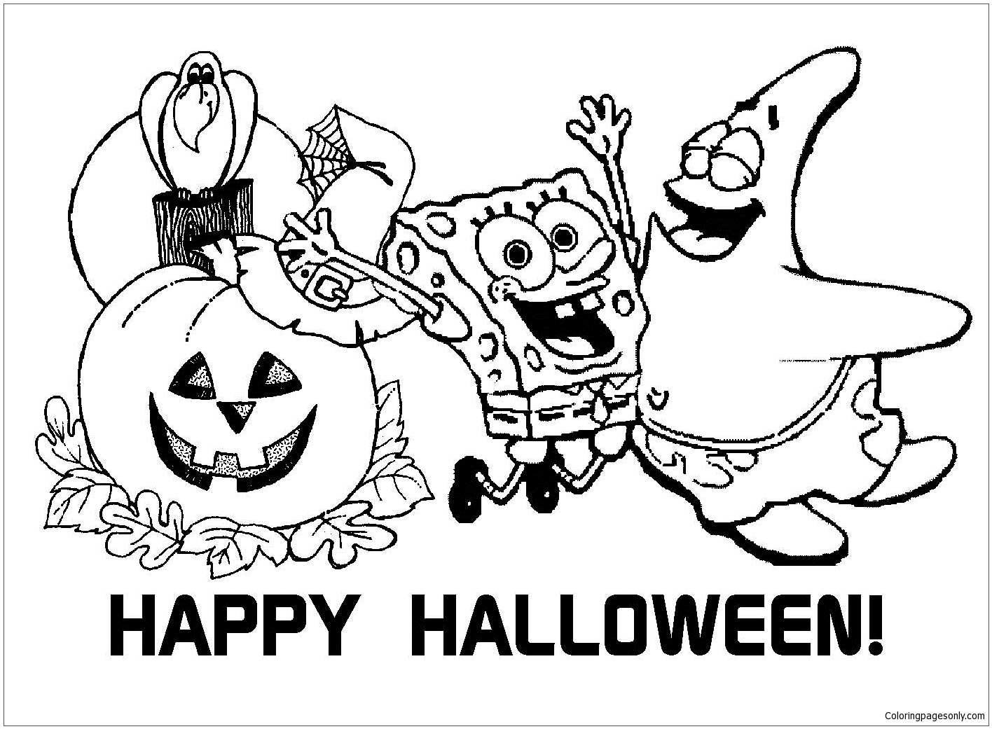 Happy Halloween 6 Coloring Pages