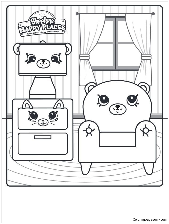 Happy Meal Shopkins Happy Places Coloring Pages