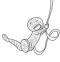 Happy Mummy Coloring Pages