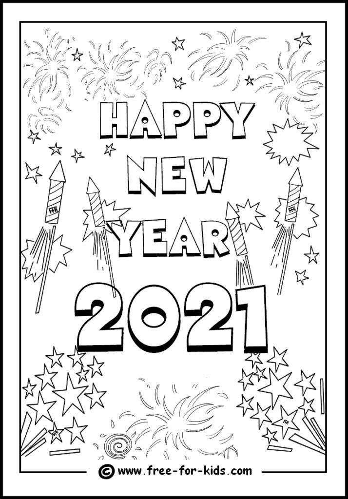 Frohes Neues Jahr 2021 von Silvester
