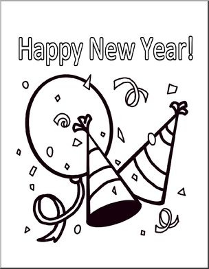 Happy New Year Chinisse Coloring Pages