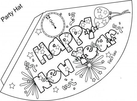 Happy New Year To Every One Coloring Pages