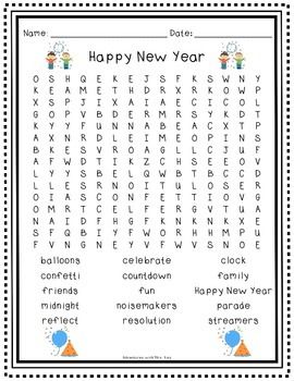 Happy New Year To Everyone Coloring Page